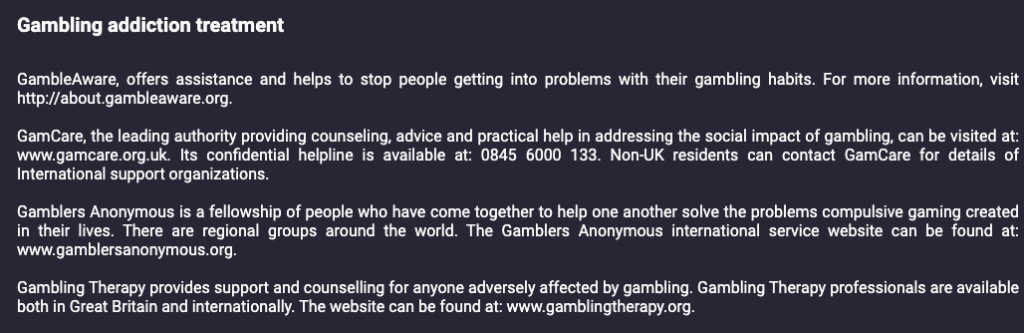 Pin Up Bet responsible gambling resources